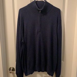 Men’s Large Blue Banana Republic 1/4 Zip Sweater